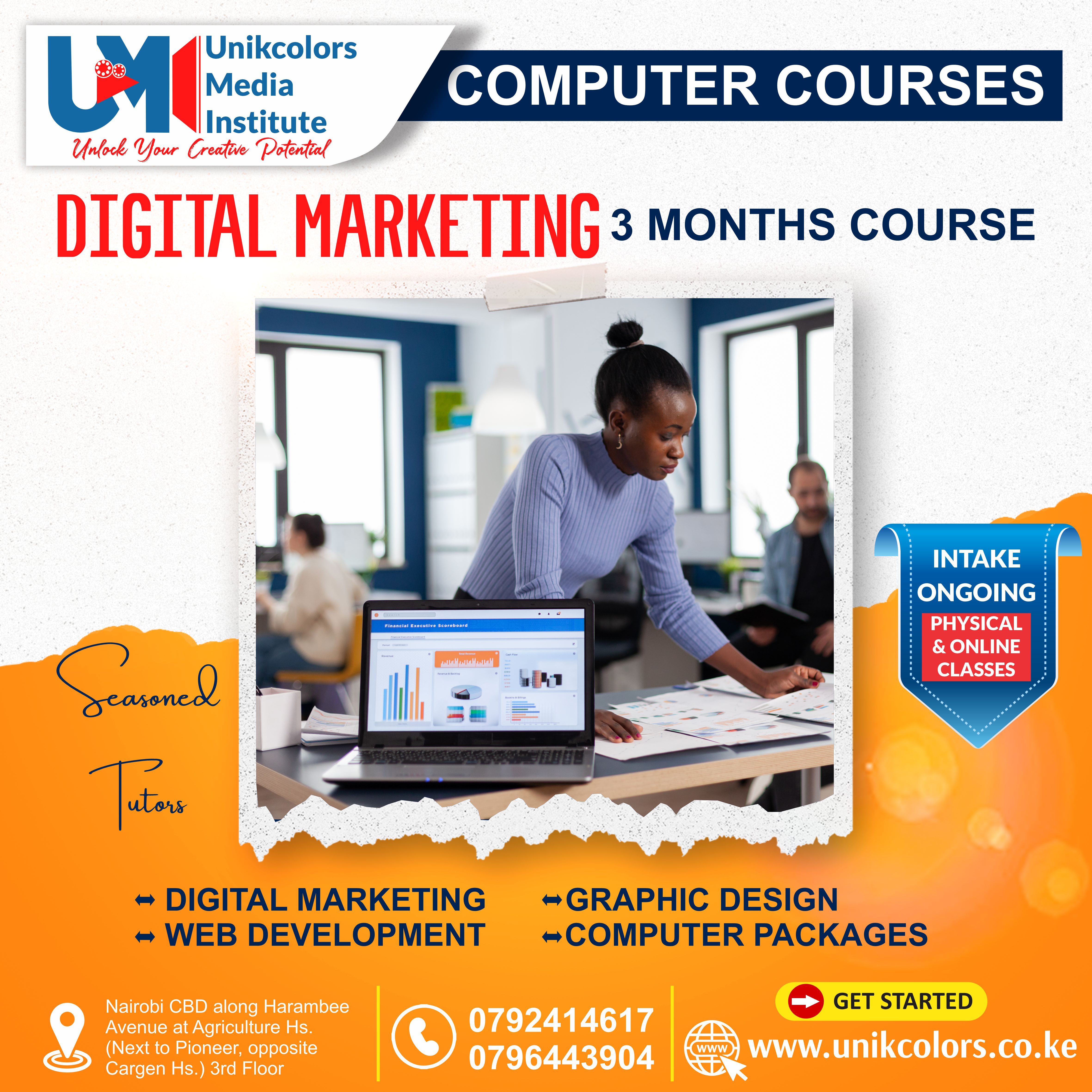 COMPUTER CIOURSES - DIGITAL MARKETING | GRAPHIC DESIGN | WEB DEVELOPMENT | COMPUTER PACKAGES COURSE